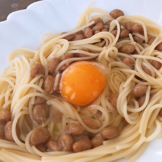 納豆パスタ